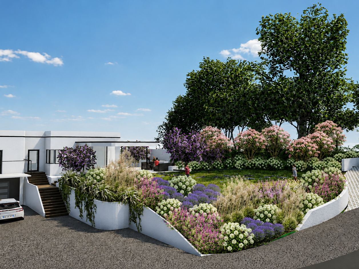 render 4 plants added chatgpt 4 by 3